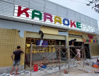 Thi công quán karaoke XMEN tại Tiền Giang